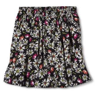 Mossimo Supply Co. Juniors Pleated Skirt   Floral M(7 9)