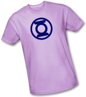 Green Lantern Logo    Radiant Color Changing (White/Violet)    DC Comics Adult T Shirt, Small Clothing