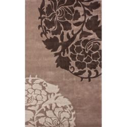 Nuloom Handmade Pino Collection Brown Rose Fantasy Rug (5 X 8)
