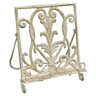 shabby chic iron cook book stand by the orchard