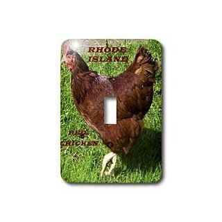 3dRose lsp_50942_1 State Bird Of Rhode Island Red Chicken Single Toggle Switch   Switch Plates  