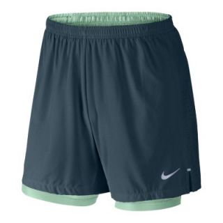 Nike 5 Phenom Two in One Mens Running Shorts   Space Blue
