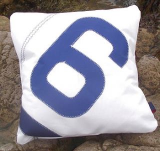 personalised sail number/letter cushions by paul newell sails