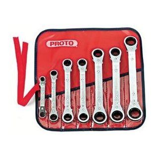 Stanley Proto J1180MA 7 Piece Offset Ratcheting Box Wrench Set   Box End Wrenches  