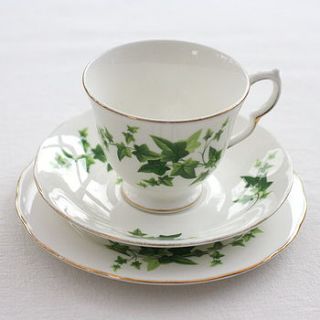 vintage ivy cup saucer and plate by magpie living