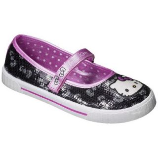 Girls Hello Kitty Sequin Sneaker   Black 6