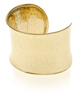 handmade gold cuff by ethical trading company
