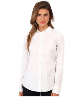 Mavi Jeans Stretch Shirt Womens Long Sleeve Button Up (White)