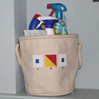 home storage bag by the original canvas bucket bag company