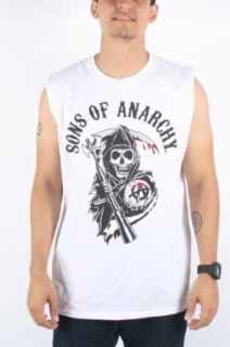 Sons of Anarchy   Mens SOA Muscle Tee / Tank Top in White, Size XXX Large, Color White at  Mens Clothing store
