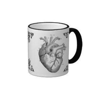 Anatomical Heart Gothic Victorian coffee mug