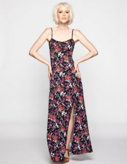 Floral Print Maxi Slip Dress Multi In Sizes Medium, X Large, X Small,