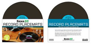 retro long playing record placemats by kiki's gifts and homeware