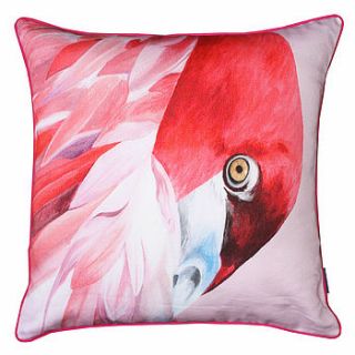 flamingo head cushion by baroque&roll