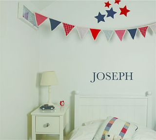 personalised letter wall sticker by leonora hammond