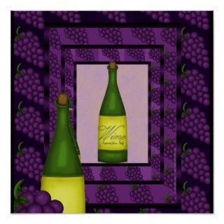 Grape Wine Poster