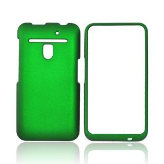 Green Rubberized Hard Plastic Case Cover For LG Revolution VS910 LG Esteem Cell Phones & Accessories