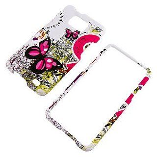 Two Pink Butterflies Text Protector Case for Samsung Galaxy S II i9100 & i777 (AT&T) Cell Phones & Accessories