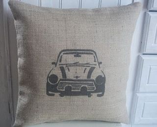 ' mini ' hessian cushion by rustic country crafts