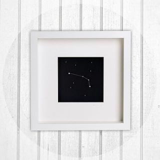 aries   framed constellation artwork by starology