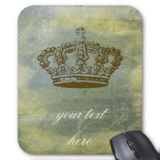Vintage French Crown Personalized Mousepad