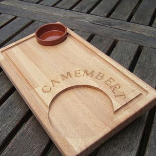 'camembert' cheese board and dish by papa dave creative carpentry