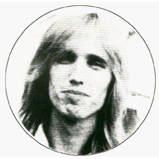 Tom Petty And The Heartbreakers   Somber (Face Shot)   1 1/2" Button / Pin Clothing