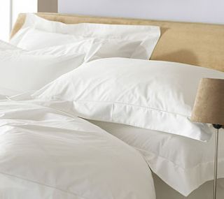 white percale cotton pillowcase by the country cottage shop