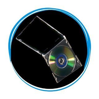 Mini Jewel Case   FROST Base CLEAR Cover   For 8cm Mini CD/DVD Discs   50 Cases Electronics