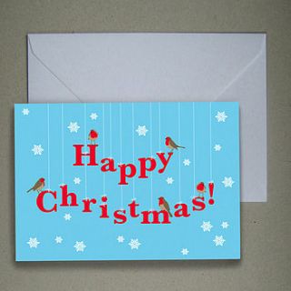 happy christmas card pack by love isis