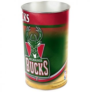 NBA Tapered Metal Wastebasket   Utah Jazz   Milwaukee Bucks