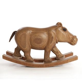 wooden rocking hippo by james harvey furniture