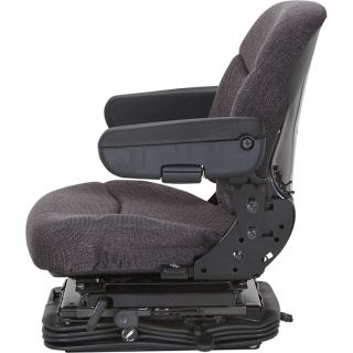 K & M Replacement Air Suspension Seat for Case IH Magnum Tractors — Gray, Model# 6684  Construction   Agriculture Seats