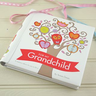 'for my grandchild' a baby memory book by snuggle feet