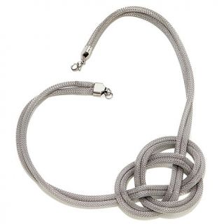 Stately Steel Knot 18" Necklace