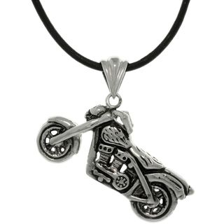 CGC Stainless Steel Motorcycle Necklace Carolina Glamour Collection Men's Necklaces