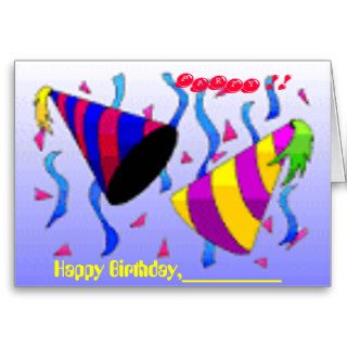 ````````````````````, PARTY , Happy Birthday,Card