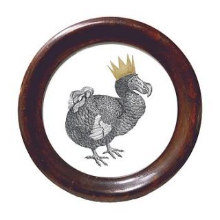 one off dodo print in antique frame by mountain & molehill