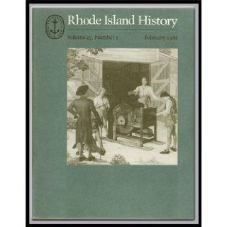 Rhode Island History, Volume 45, Number 1 (February 1986) Jonathan (Ed. ) ; Conrad, James L. Jr. ; Emlen, Robert P. ; Conforti, Joseph; Crane, Elaine Forman Sisk Books