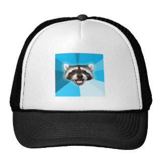 Lame Pun Bad Joke Raccoon Advice Animal Meme Trucker Hats