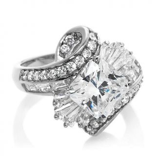 3.97ct Absolute™ Princess, Round and Baguette Ribbon Ring