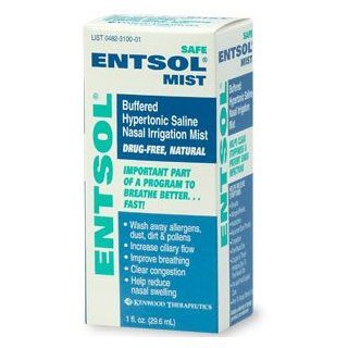 Entsol Mist, Buffered Hypertonic Nasal Mist 1 fl oz (29.6 ml) Health & Personal Care