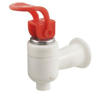 Replacement Red Push Handle White Plastic Faucet for Water Dispenser    