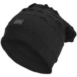 Peter Grimm   Unisex adult Peter Grimm   Moses Black Knitted Cap Black Clothing