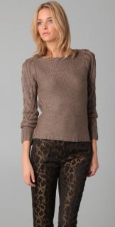 Elie Tahari Laurine Cable Knit Sweater