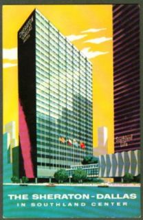 Sheraton Dallas Hotel TX postcard 1950s Entertainment Collectibles