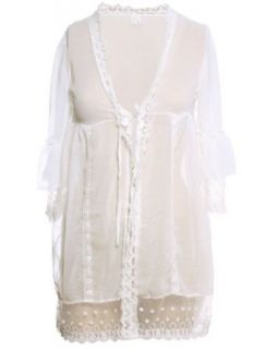 Simplicity Long Old Fashioned Blouse in Chiffon w/ Lace Trim, Empire Waist Infant And Toddler Blouses