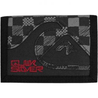 Quiksilver Nightmare Gunmetal Canvas Tri Fold Wallet Clothing