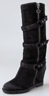 Ash Story Suede Wedge Engineer Boots