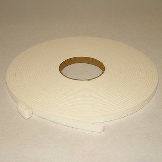 JVCC DC PEF12A Double Coated 1/8" Foam Tape 1/8 in. thick x 1/2 in. x 18 yds. (White)   Masking Tape  